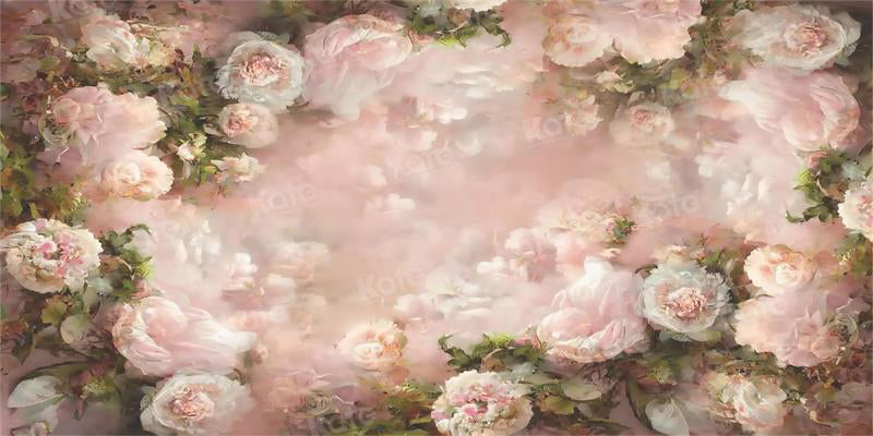 Kate Pink Flower Backdrop Portrait for Photography - Kate Backdrop AU
