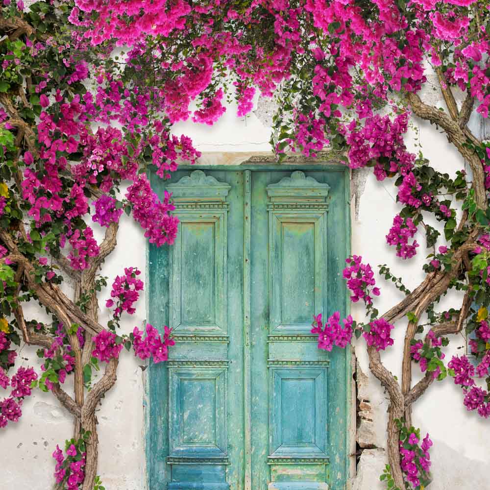 Kate Spring Flowers Door Backdrop Designed by Chain Photography - Kate Backdrop AU