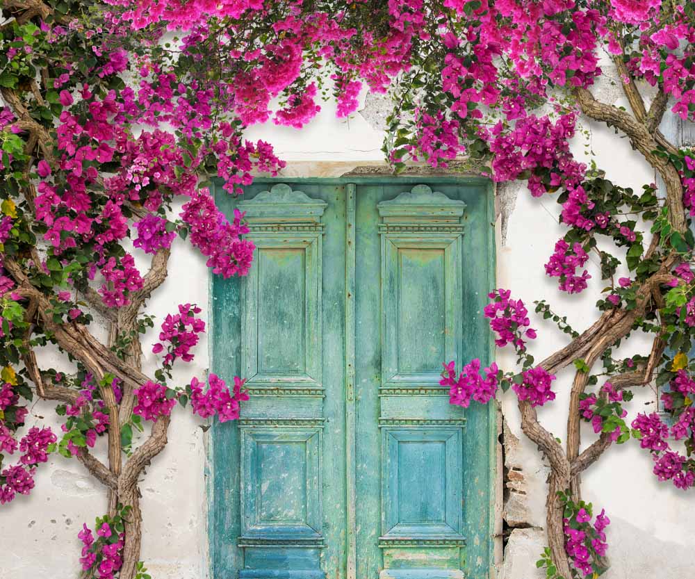 Kate Spring Flowers Door Backdrop Designed by Chain Photography - Kate Backdrop AU