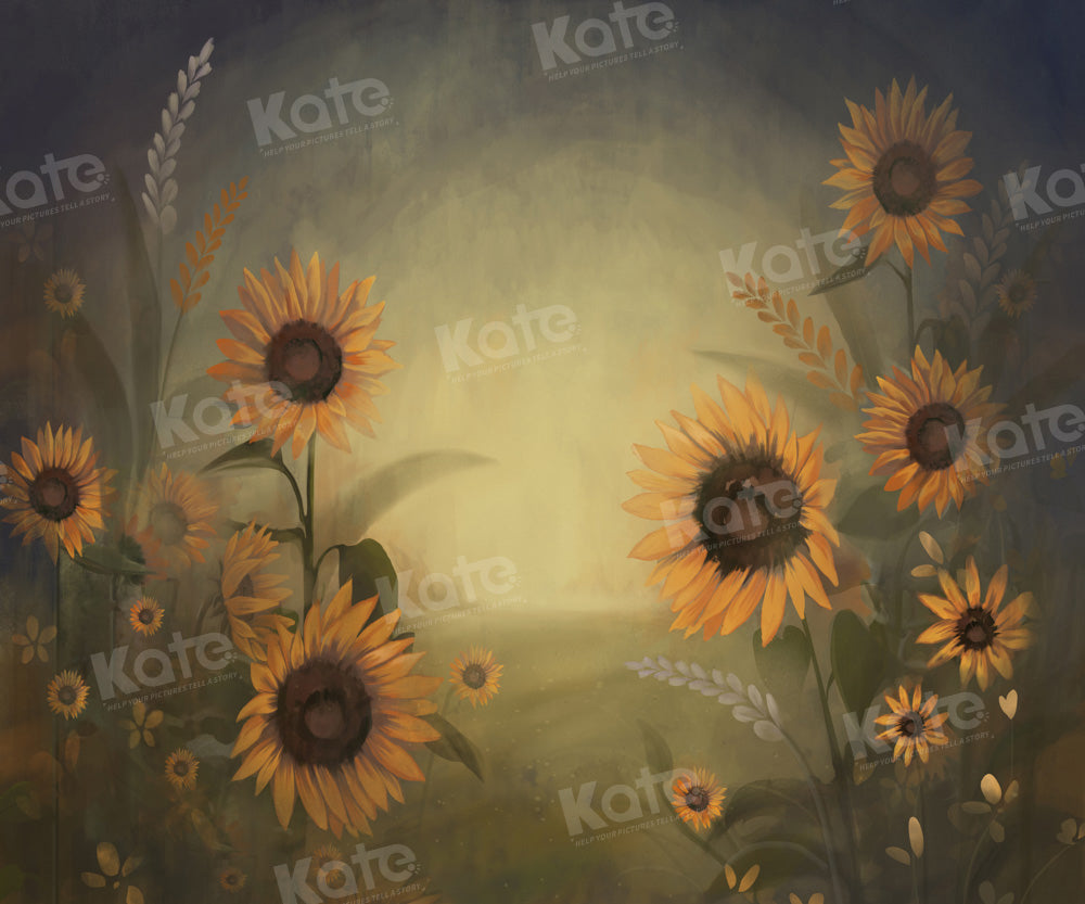 Kate Painting Sunflower Light Backdrop Designed by GQ - Kate Backdrop AU