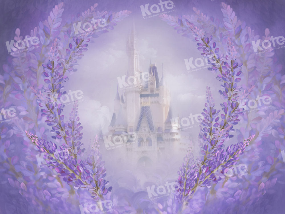 Kate Fine Art Painting Backdrop Purple Castle Designed by GQ