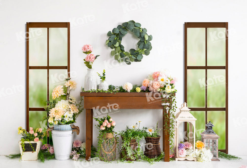 Kate Flower Shelf Backdrop Spring Window Designed by Emetselch
