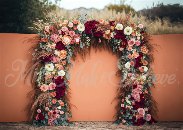 Kate Painted Boho Free Spirit Backdrop Outside Floral Designed by Mini MakeBelieve - Kate Backdrop AU