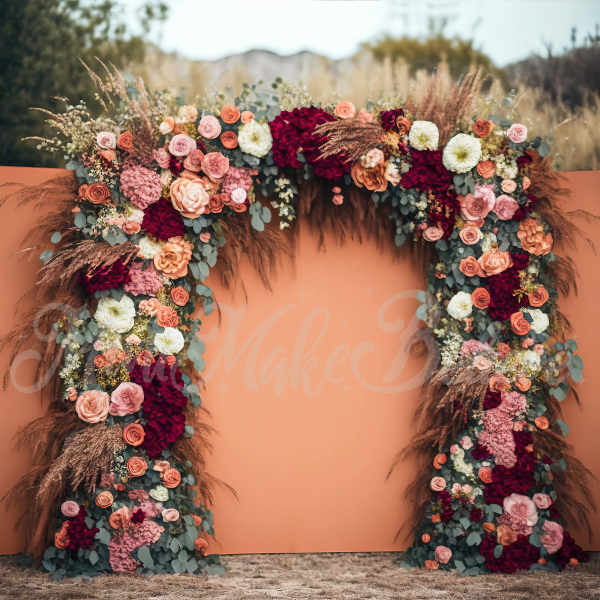 Kate Painted Boho Free Spirit Backdrop Outside Floral Designed by Mini MakeBelieve - Kate Backdrop AU