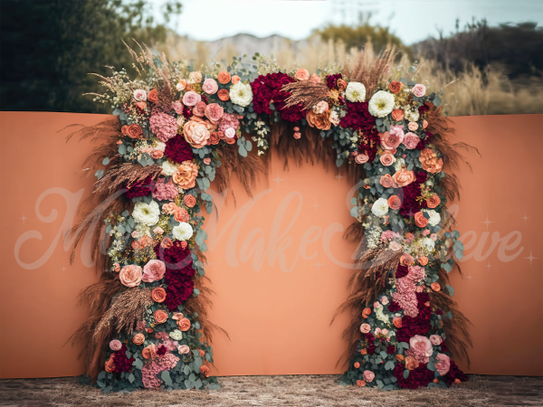 Kate Painted Boho Free Spirit Backdrop Outside Floral Designed by Mini MakeBelieve - Kate Backdrop AU