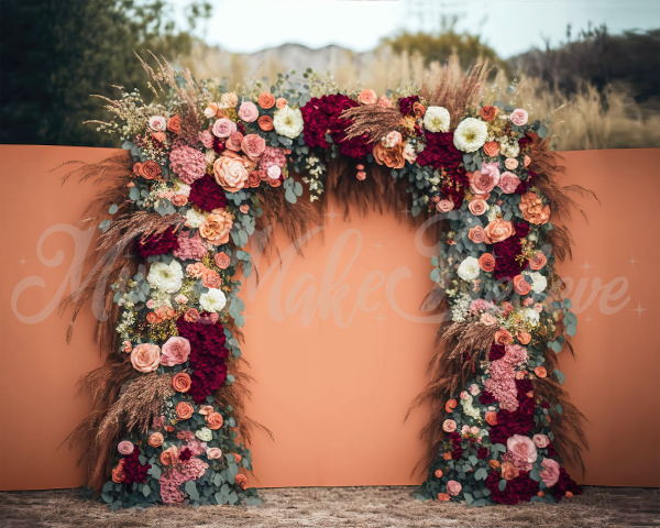 Kate Painted Boho Free Spirit Backdrop Outside Floral Designed by Mini MakeBelieve - Kate Backdrop AU