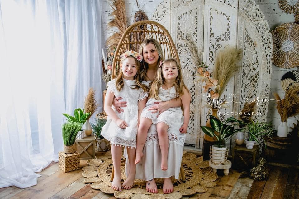 Kate Boho Screen with Pampas Grass Backdrop Designed by Mandy Ringe Photography - Kate Backdrop AU