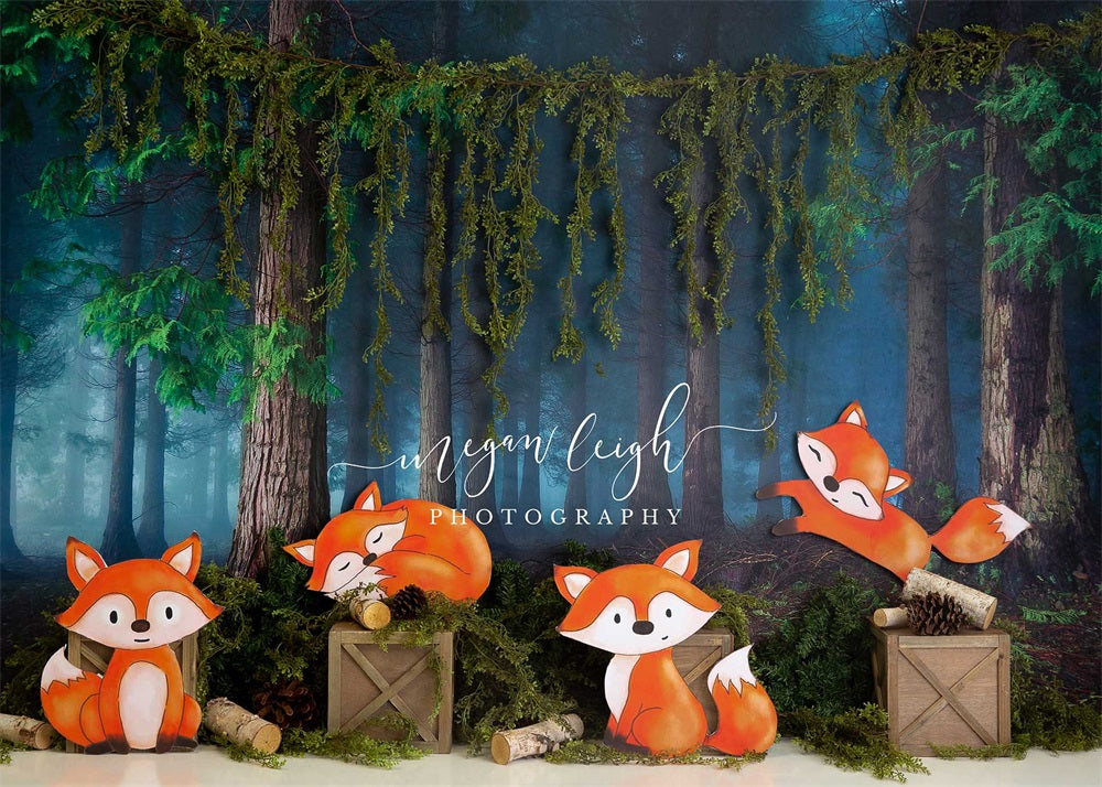 Kate Foxy Woods Backdrop Forest Designed by Megan Leigh Photography - Kate Backdrop AU