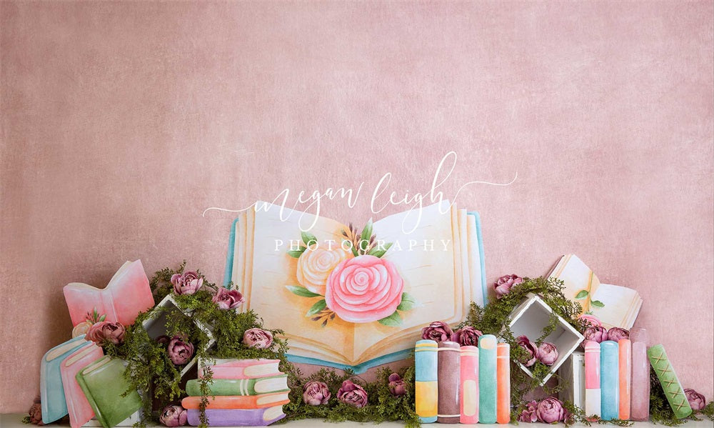 Kate Pretty Bookworm Backdrop Designed by Megan Leigh Photography - Kate Backdrop AU