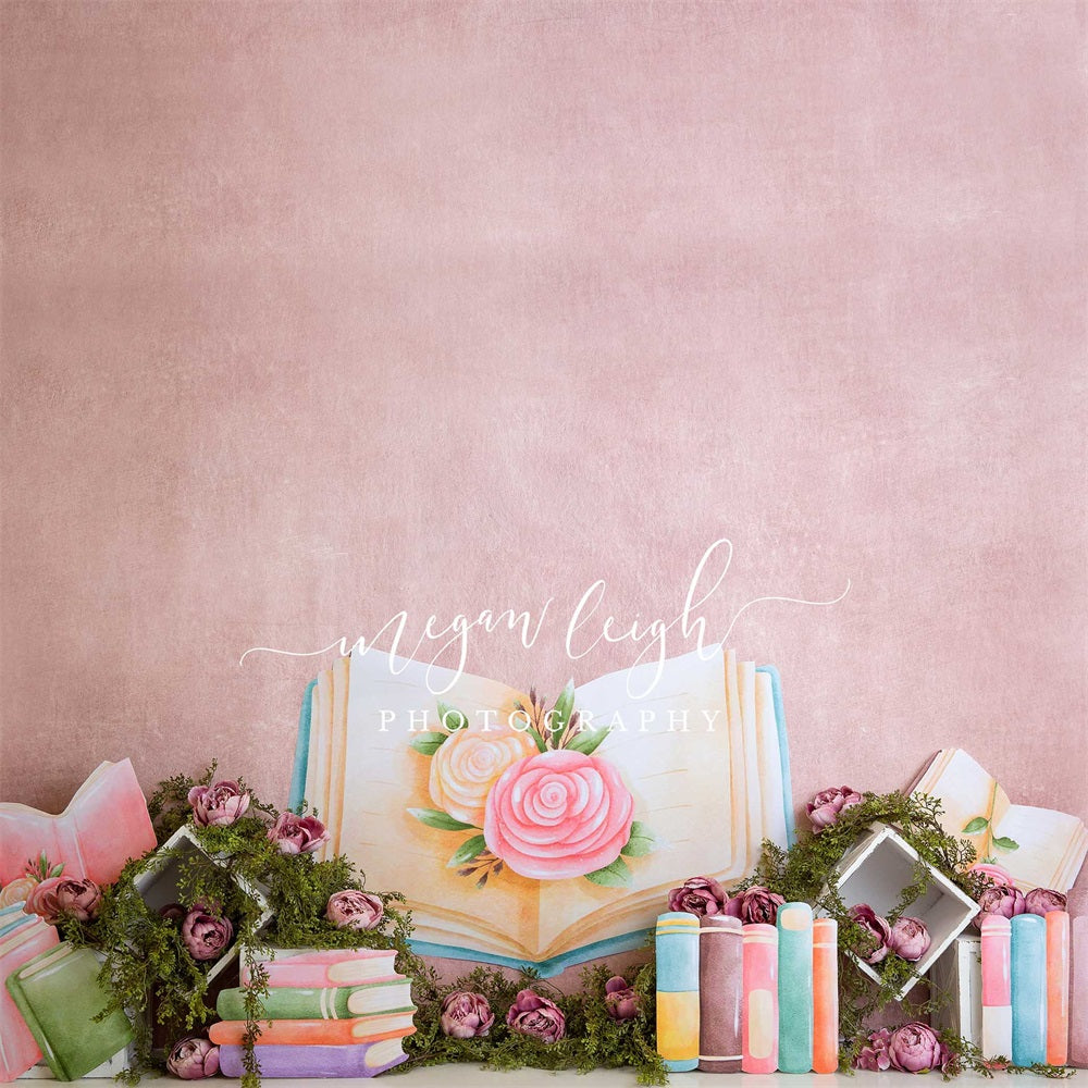 Kate Pretty Bookworm Backdrop Designed by Megan Leigh Photography