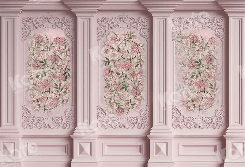 Kate Pink Flower Wall Backdrop Vintage for Photography