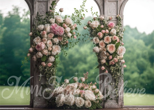 Kate Mothers Day Backdrop Panels Roses Painted Outdoor Wedding Designed by Mini MakeBelieve