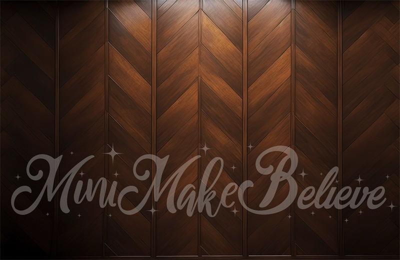 Kate Brown Wood Backdrop Parquet Wall Panel Designed by Mini MakeBelieve - Kate Backdrop AU