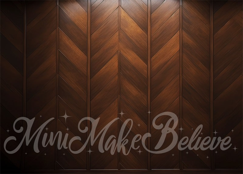 Kate Brown Wood Backdrop Parquet Wall Panel Designed by Mini MakeBelieve - Kate Backdrop AU