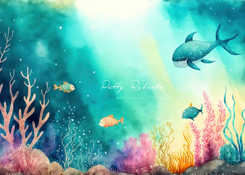 Kate Underwater Fish Backdrop Designed by Patty Robertss - Kate Backdrop AU