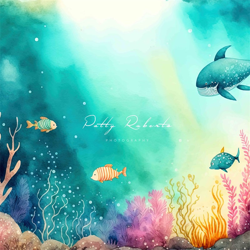 Kate Underwater Fish Backdrop Designed by Patty Robertss - Kate Backdrop AU