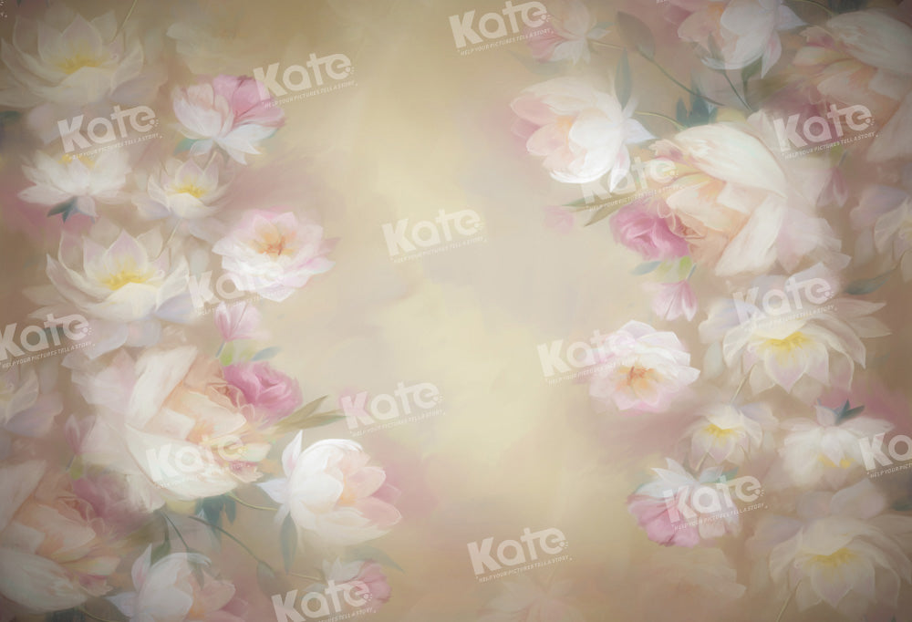 Kate Portrait Fine Art Floral Backdrop Designed by GQ