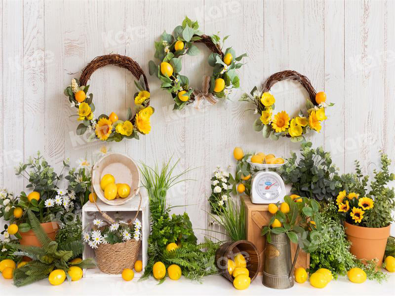 Kate Spring/Summer Lemon Garland Backdrop for Photography - Kate Backdrop AU