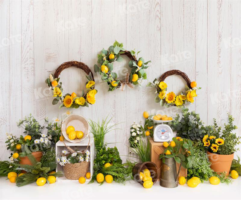 Kate Spring/Summer Lemon Garland Backdrop for Photography - Kate Backdrop AU