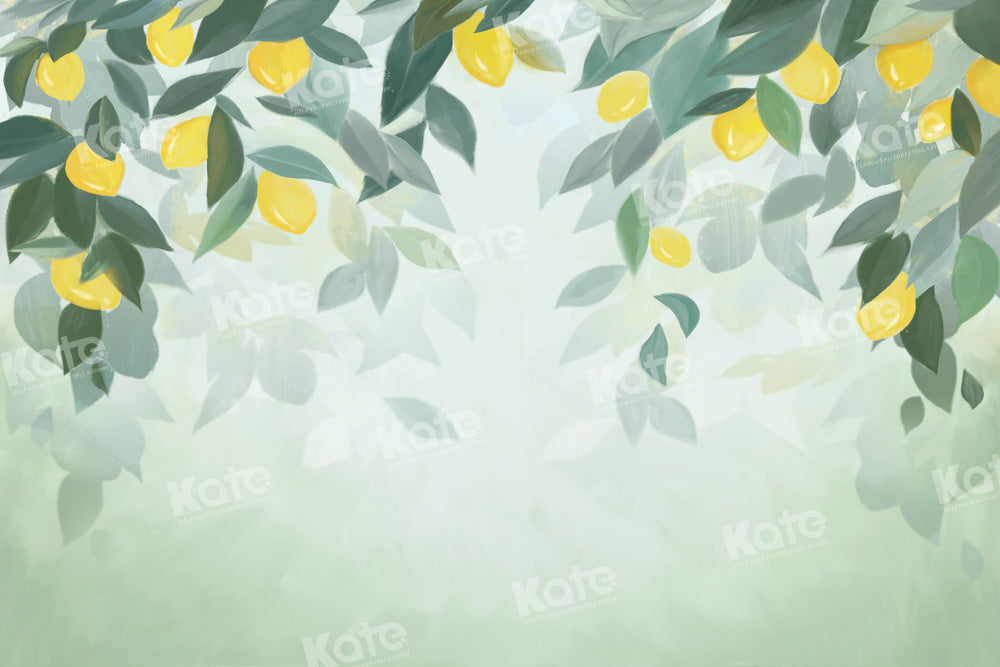 Kate Green Summer Lemon Backdrop Designed by GQ