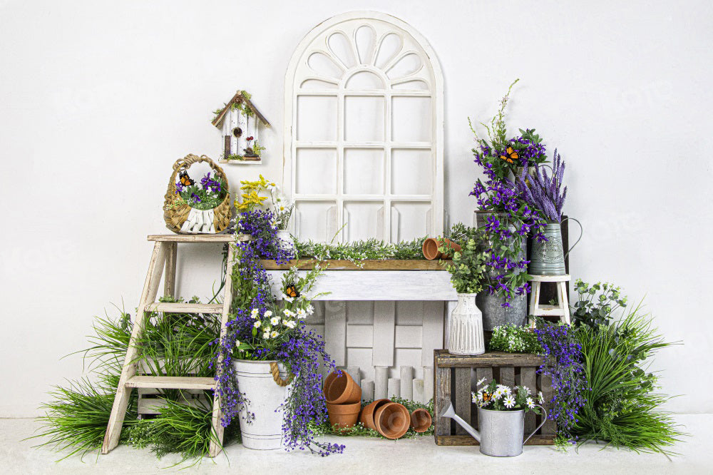 Kate Spring Lavender Plants Backdrop for Photography - Kate Backdrop AU