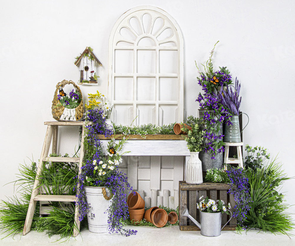 Kate Spring Lavender Plants Backdrop for Photography - Kate Backdrop AU