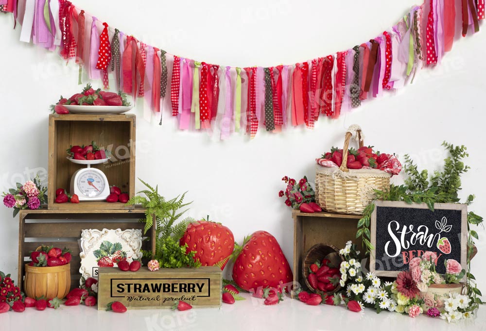 Kate Strawberry Summer Backdrop Designed by Emetselch - Kate Backdrop AU