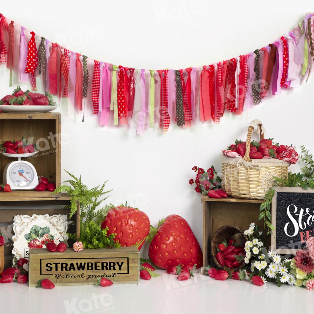 Kate Strawberry Summer Backdrop Designed by Emetselch