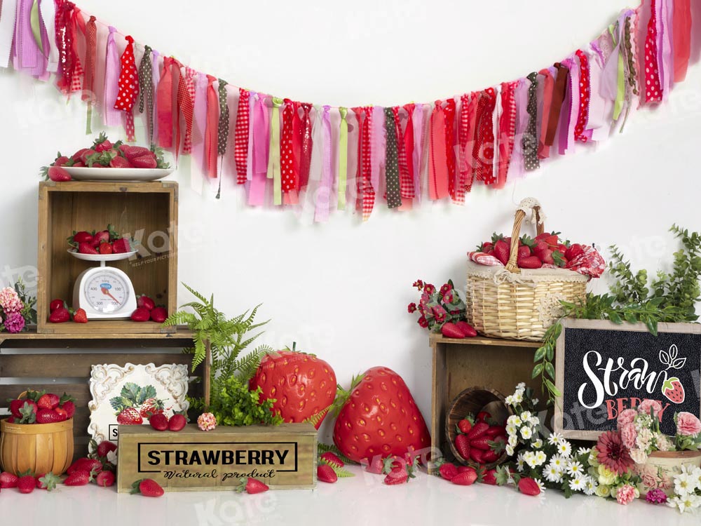 Kate Strawberry Summer Backdrop Designed by Emetselch