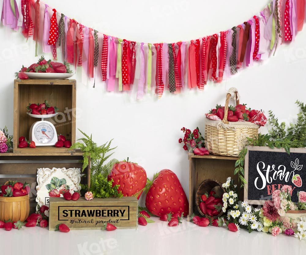 Kate Strawberry Summer Backdrop Designed by Emetselch - Kate Backdrop AU