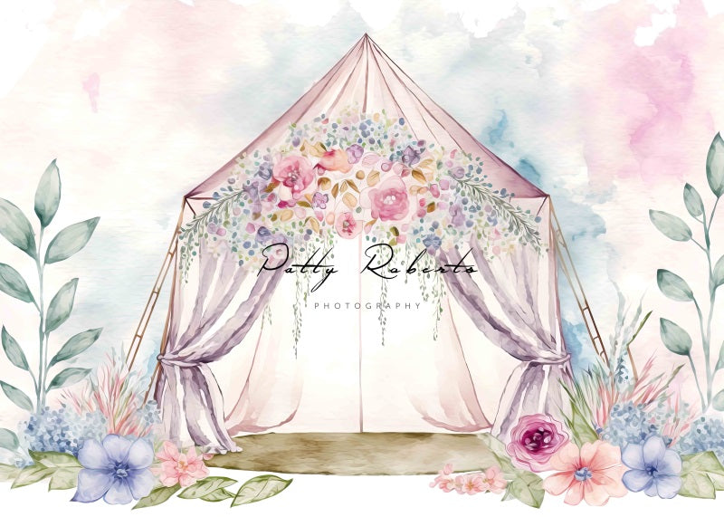 Kate Spring Boho Tepee Backdrop Designed by Patty Robertss - Kate Backdrop AU