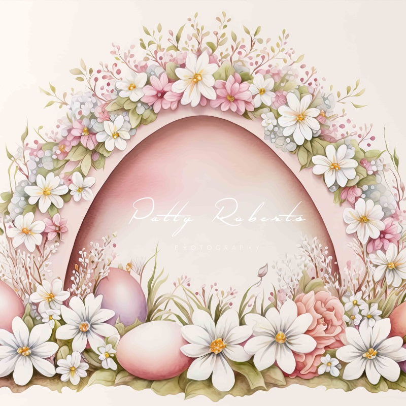Kate Watercolor Pink Easter Arch Backdrop Designed by Patty Robertss - Kate Backdrop AU
