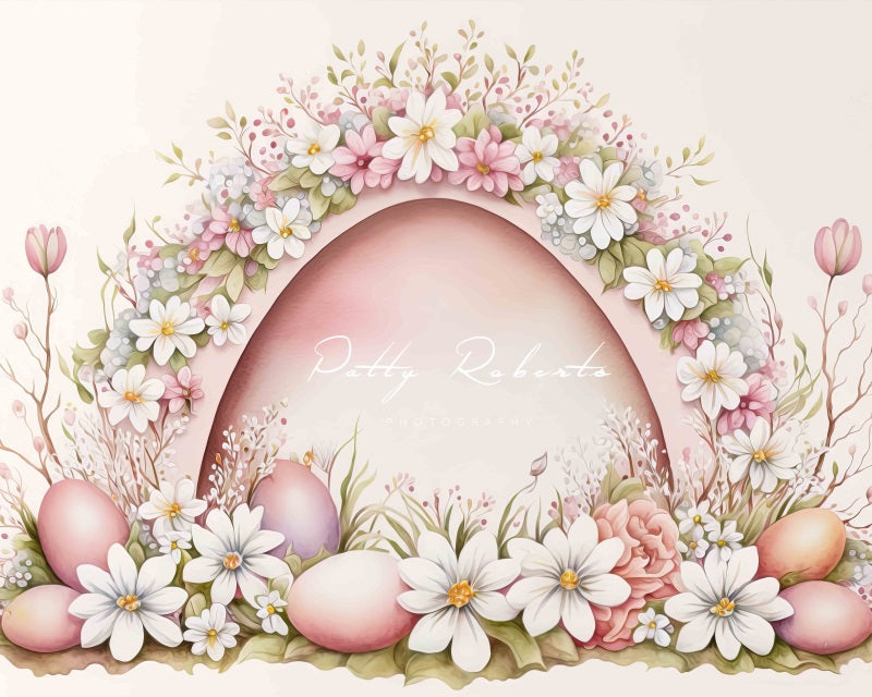 Kate Watercolor Pink Easter Arch Backdrop Designed by Patty Robertss - Kate Backdrop AU