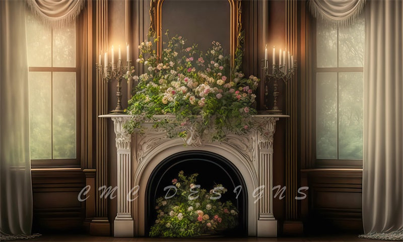 Kate Warm Victorian Manor Backdrop Designed by Candice Compton