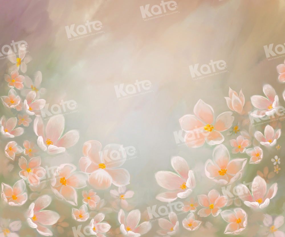 Kate Fine Art Floral Portrait Backdrop Flower Designed by GQ