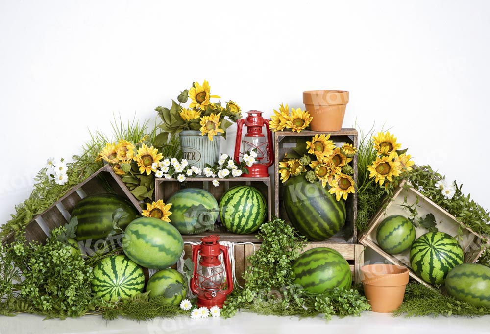 Kate Field of Watermelon Backdrop Summer Designed by Emetselch - Kate Backdrop AU