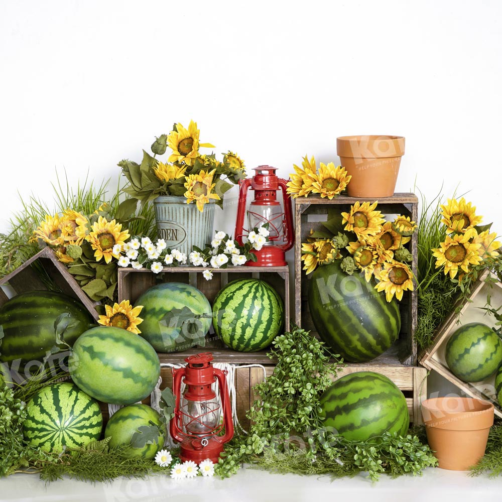 Kate Field of Watermelon Backdrop Summer Designed by Emetselch - Kate Backdrop AU
