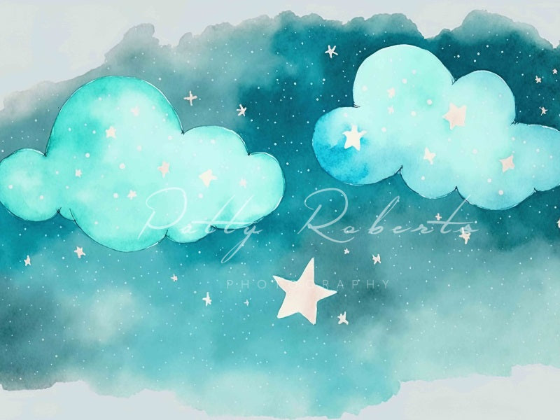 Kate Fluffy Clouds and Newborn Wonders Backdrop Designed by Patty Roberts