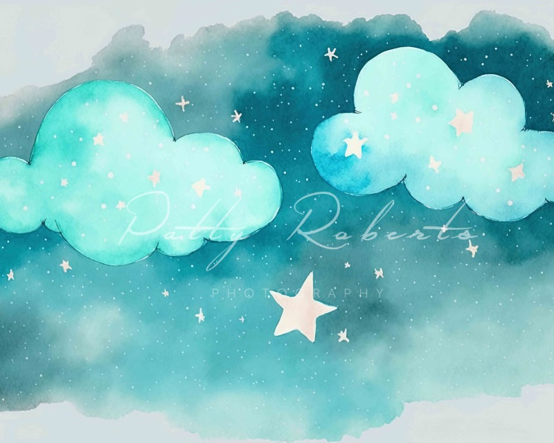 Kate Fluffy Clouds and Newborn Wonders Backdrop Designed by Patty Roberts