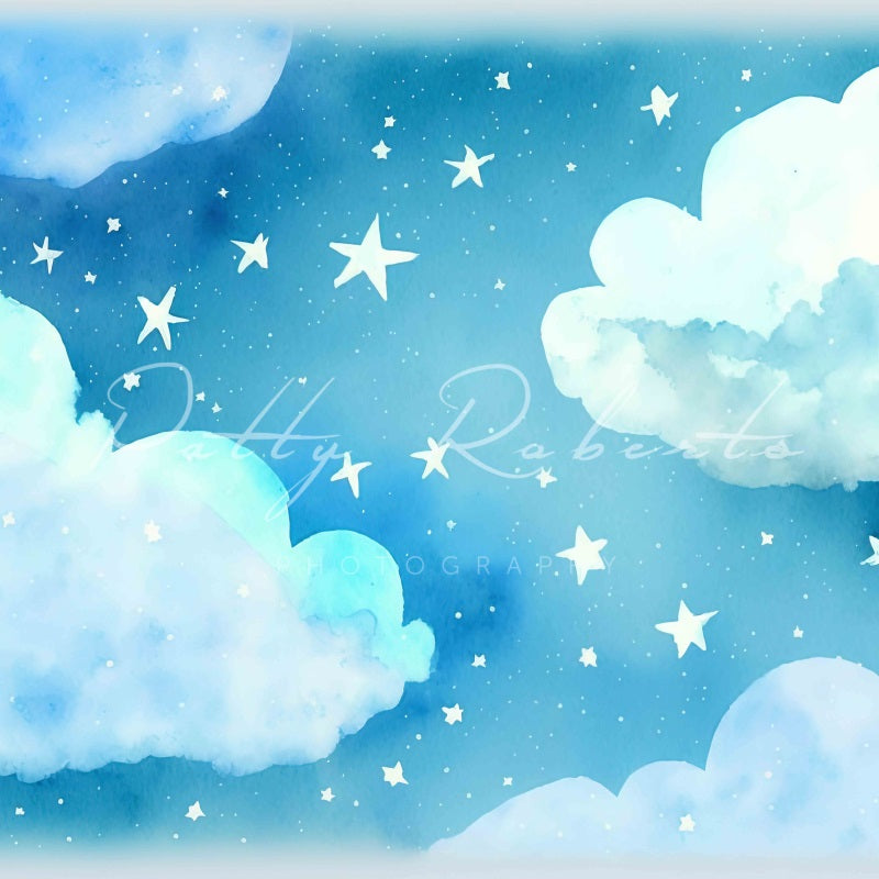 Kate Heavenly Dreams Blue Clouds Backdrop Designed by Patty Robertss - Kate Backdrop AU
