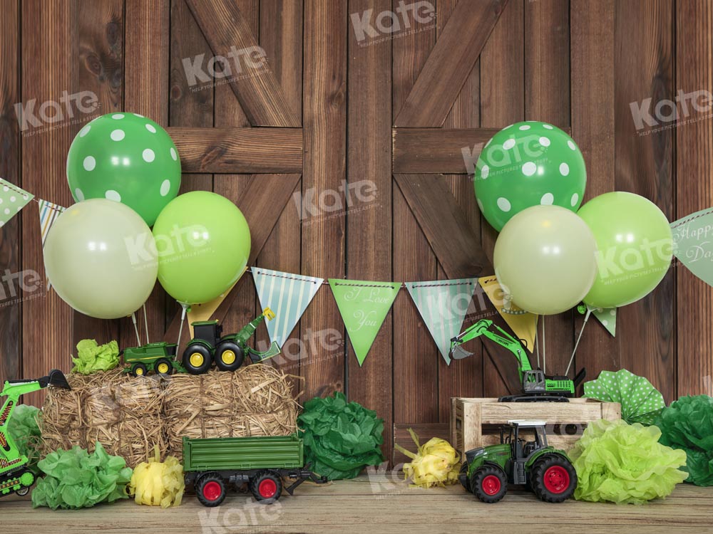 Kate Wooden Door Green Farm Backdrop Designed by Emetselch - Kate Backdrop AU