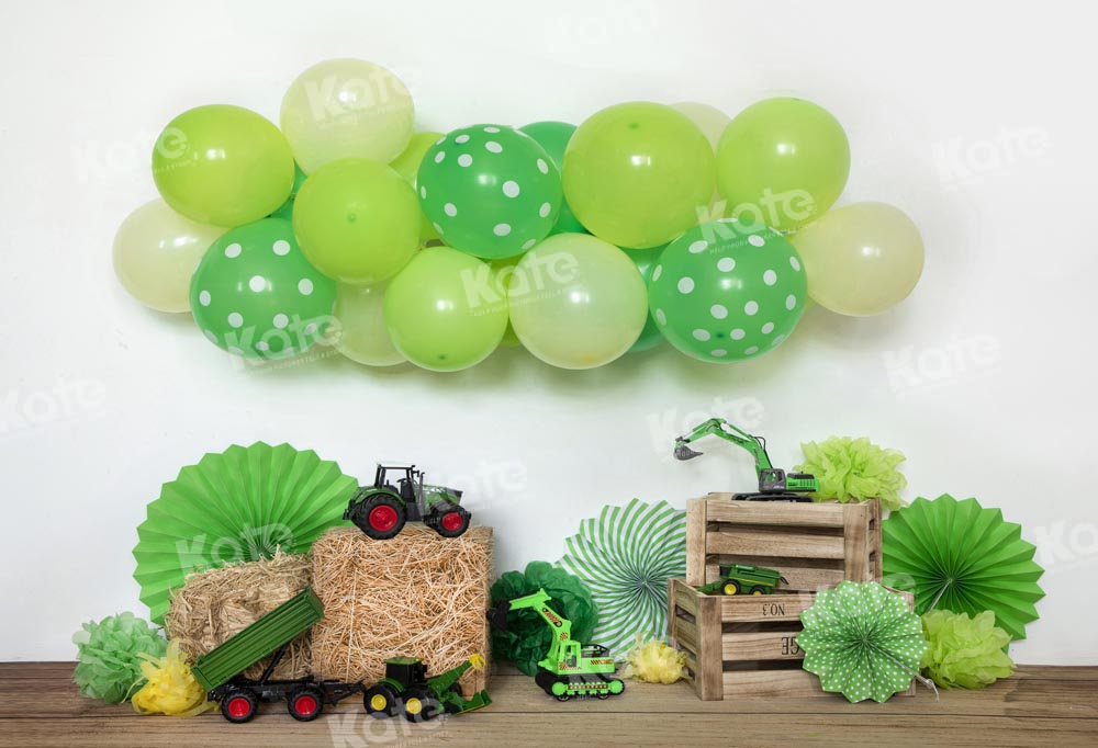 Kate St. Patrick's Day Backdrop Child Balloon Toy Cake Smash Designed by Emetselch