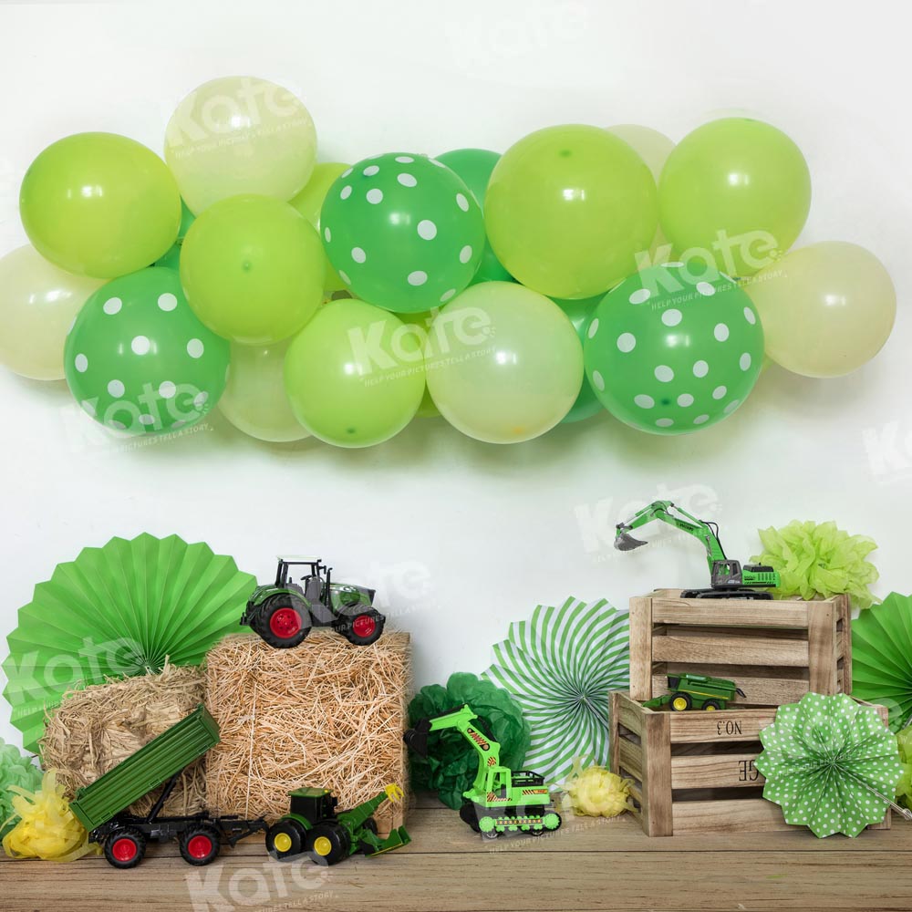 Kate St. Patrick's Day Backdrop Child Balloon Toy Cake Smash Designed by Emetselch