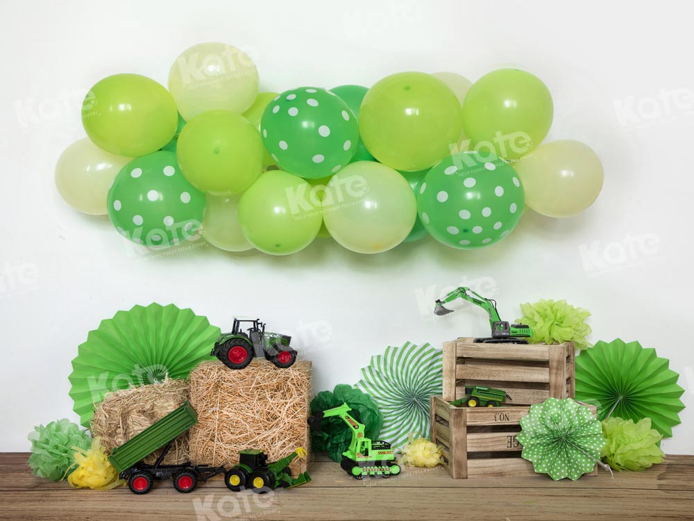 Kate St. Patrick's Day Backdrop Child Balloon Toy Cake Smash Designed by Emetselch