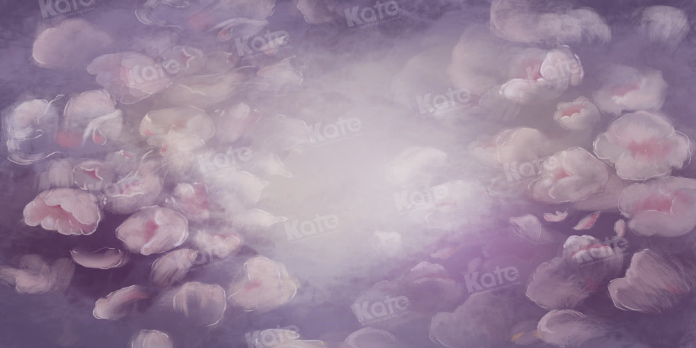 Kate Purple Flower Backdrop Fine Art Designed by GQ