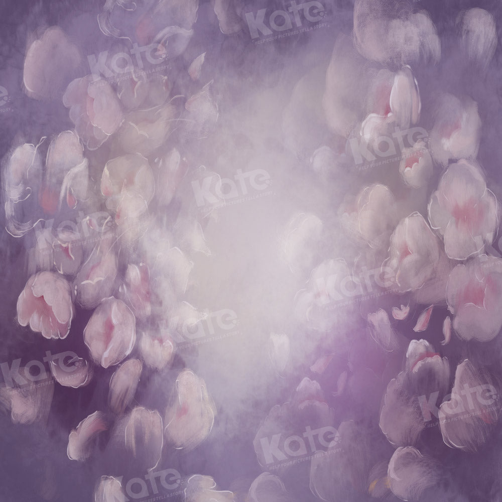 Kate Purple Flower Backdrop Fine Art Designed by GQ