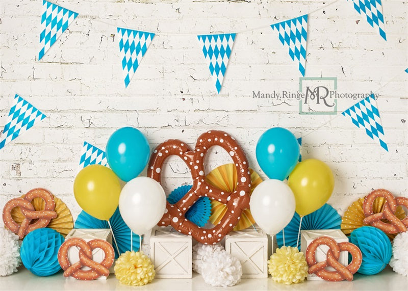 Kate Octoberfest Pretzels Backdrop Designed by Mandy Ringe Photography - Kate Backdrop AU