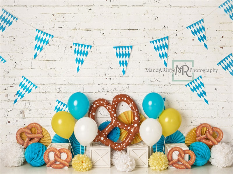 Kate Octoberfest Pretzels Backdrop Designed by Mandy Ringe Photography - Kate Backdrop AU