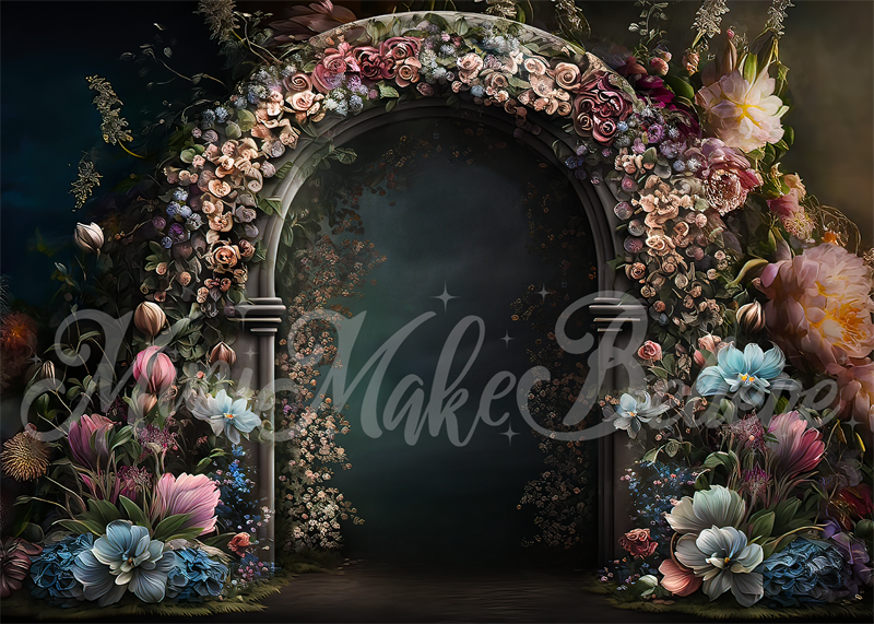 Kate Spring Floral Arch Gate Backdrop Designed by Mini MakeBelieve