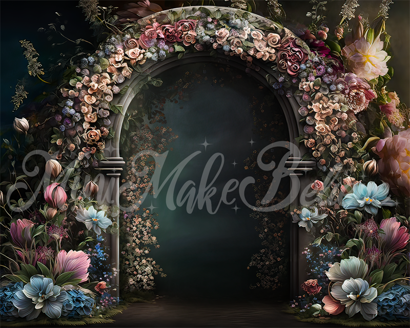 Kate Spring Floral Arch Gate Backdrop Designed by Mini MakeBelieve - Kate Backdrop AU